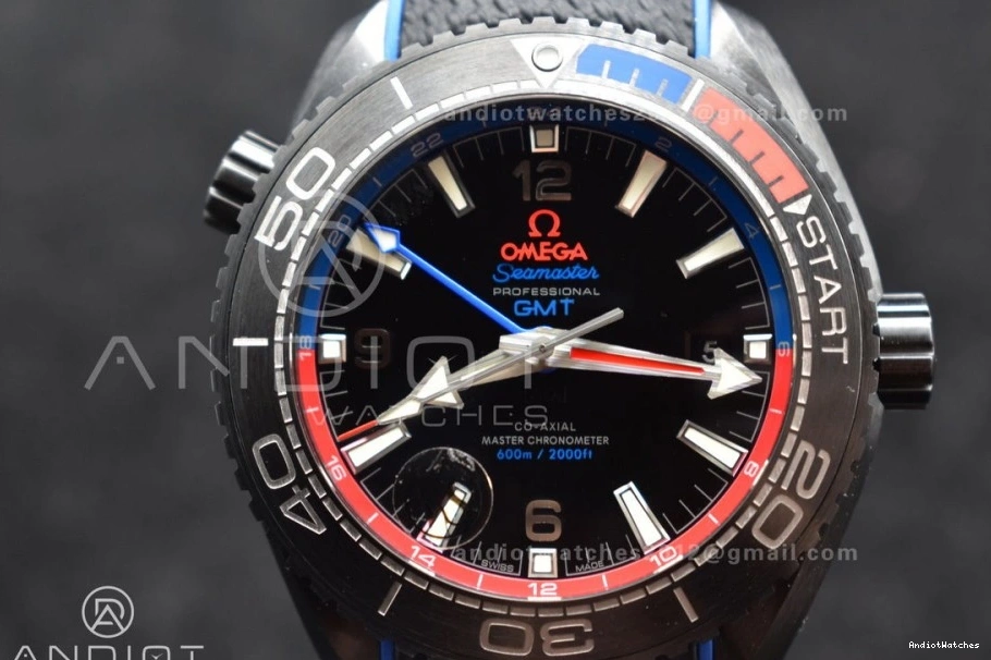 45.5mm on Strap Black 1:1 Ocean 1008 A8906 Nylon Super Deep Classic Planet Best Real VSF Black Edition Ceramic Clone 0119